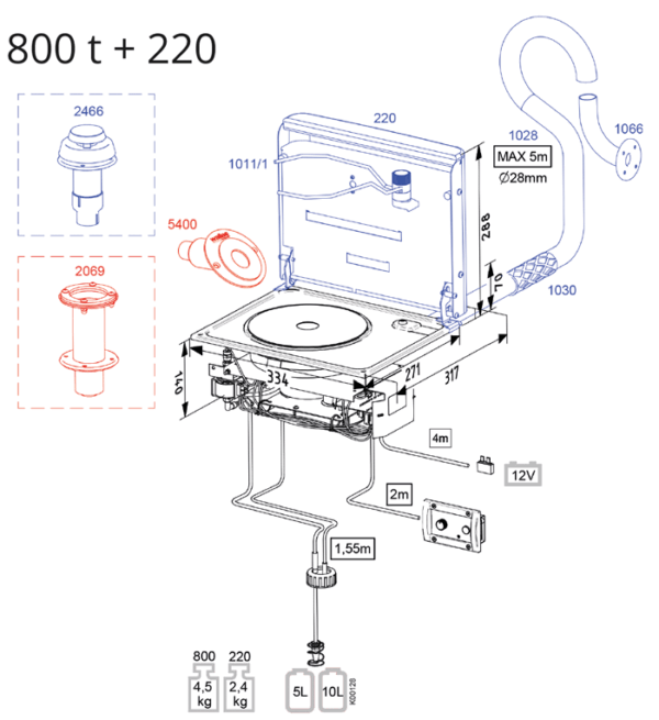 Wallas 220D Heat Blower Lid - Image 3