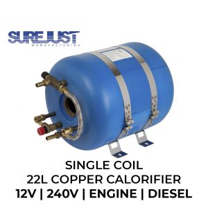 SureCal SINGLE Coil Marine Calorifier - 22L