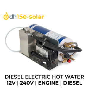 DH15 E-Solar: 240V/12V Electric Solar Hot Water With Eberspacher Diesel Boost