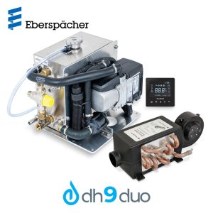 DH9Duo: DH9 Hydronic Hot Water with Eberspacher Furnace and 1.8kW Ducted Fan + Install Kit
