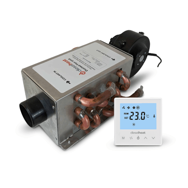 DH9Duo: DH9 Hydronic Hot Water with Eberspacher Furnace and 1.8kW Ducted Fan + Install Kit - Image 5