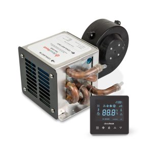 Dieselheat 1.5kW Face Fix Fan Heater and Room Thermostat for Diesel Hot Water Systems