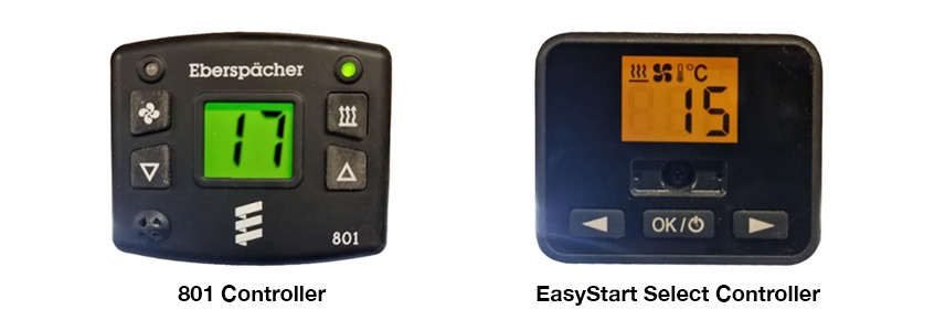 Procedure to Read and Delete Error Codes in an Eberspacher  D2/D4 Diesel Air Heaters with 801 or EasyStart Select controllers.