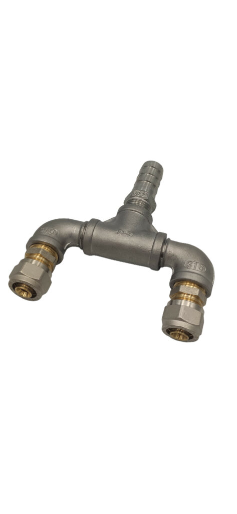 Hydronic Heating 2 Way Return Manifold PEX to 18mm
