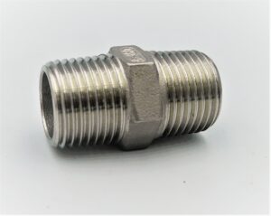 M-M 1/2 Nipple, 304 stainless steel