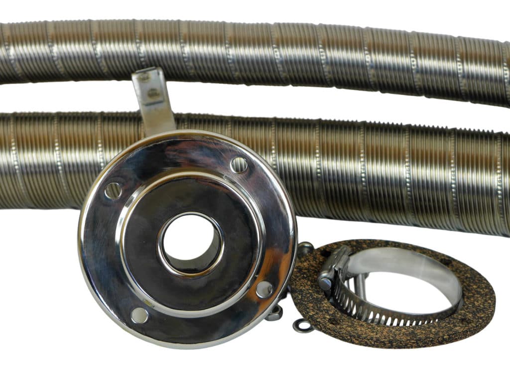 Dieselheat Wallas Marine 2m Coaxial Exhaust Kit Hull Fitting